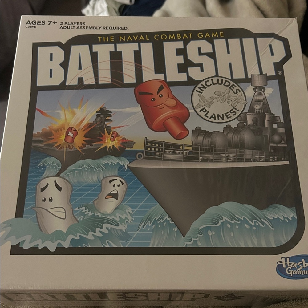 Hasbro Battleship Game with Planes - Black and White